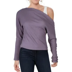Waffle Boatneck Pullover Top