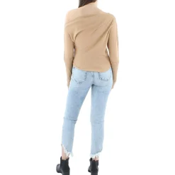 Waffle Boatneck Pullover Top