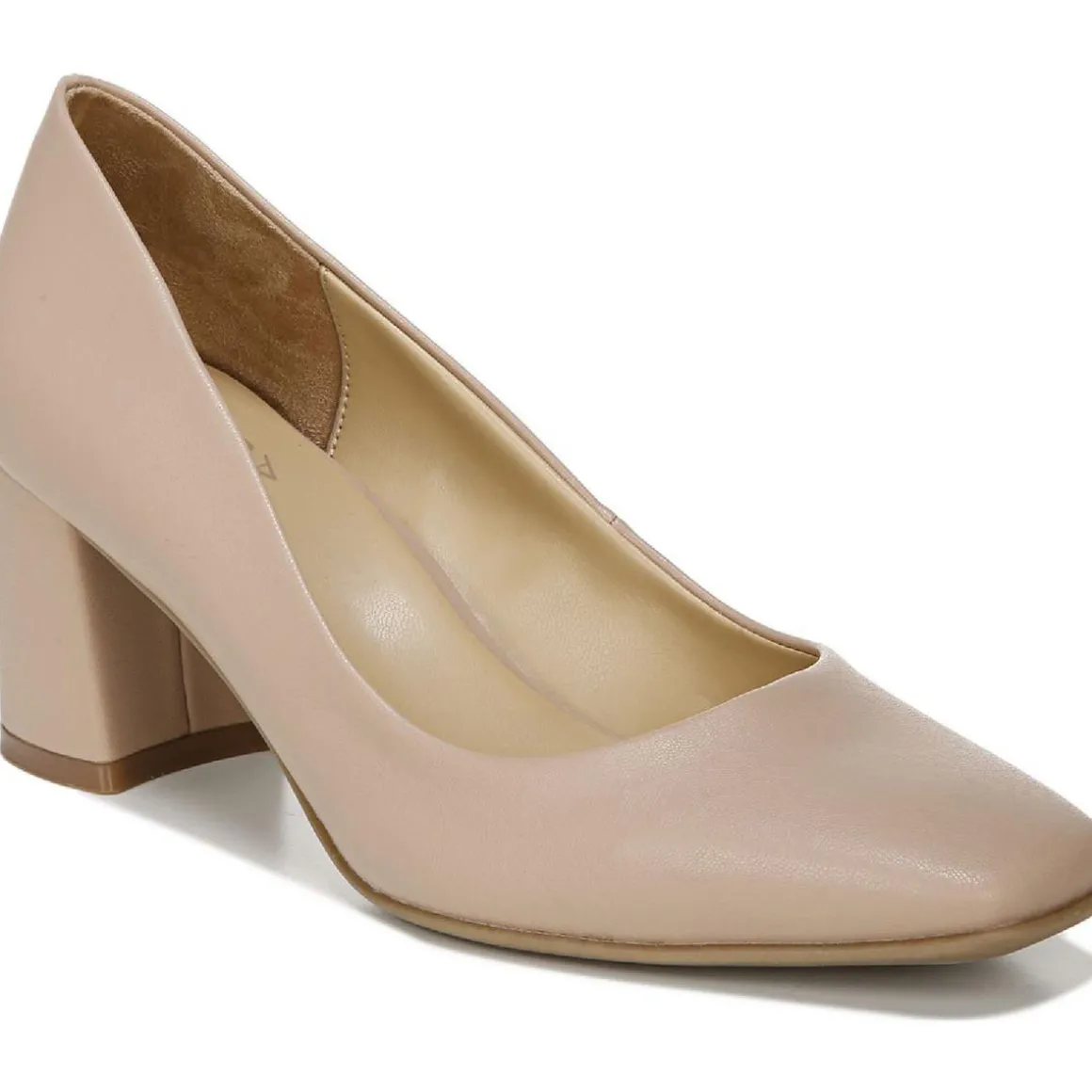 Warner Padded Insole Square Toe Block Heels