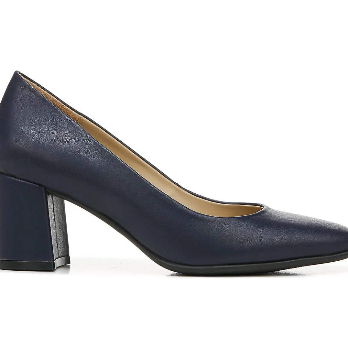 Warner Padded Insole Square Toe Block Heels