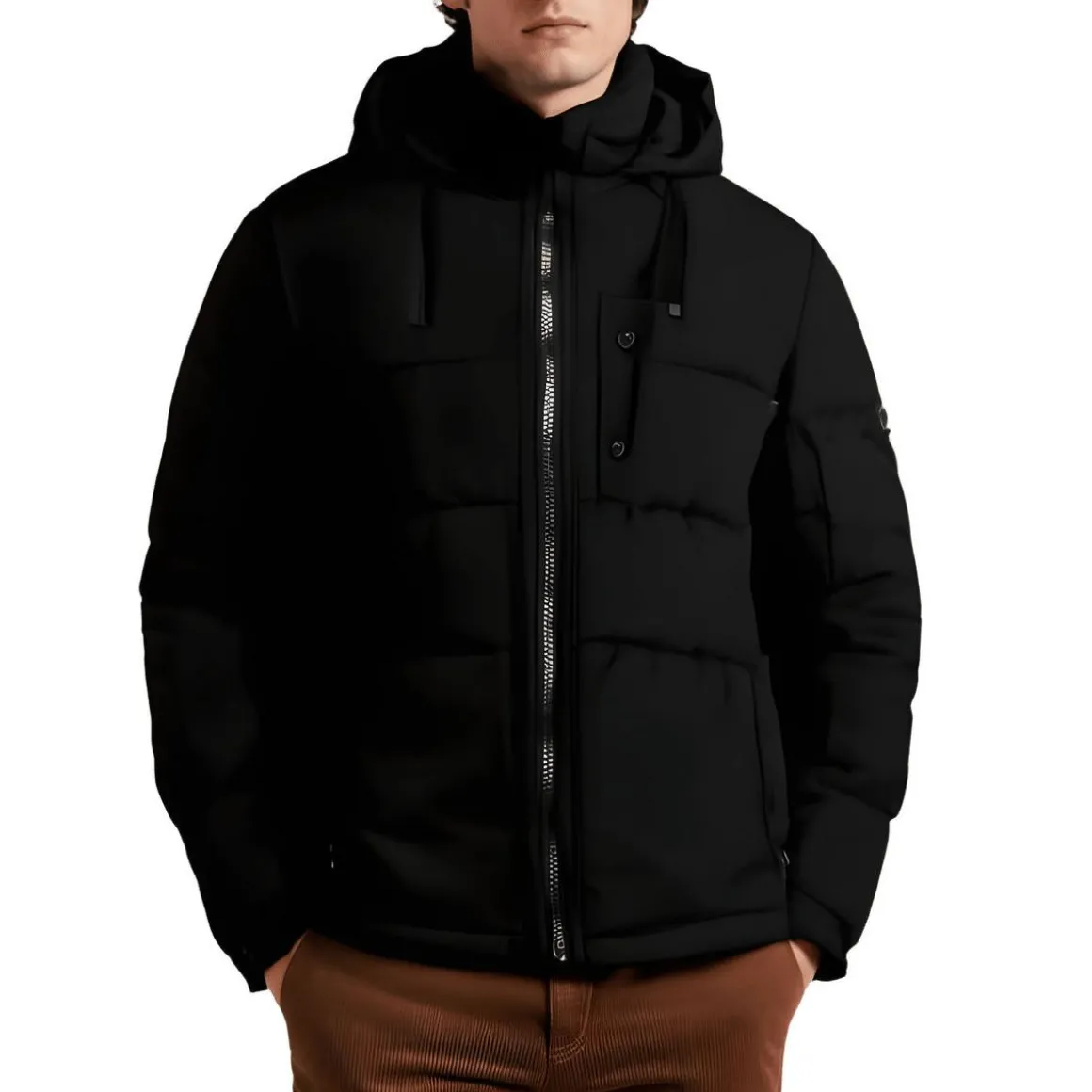 Water Resistant Quilted Puffer Jacket