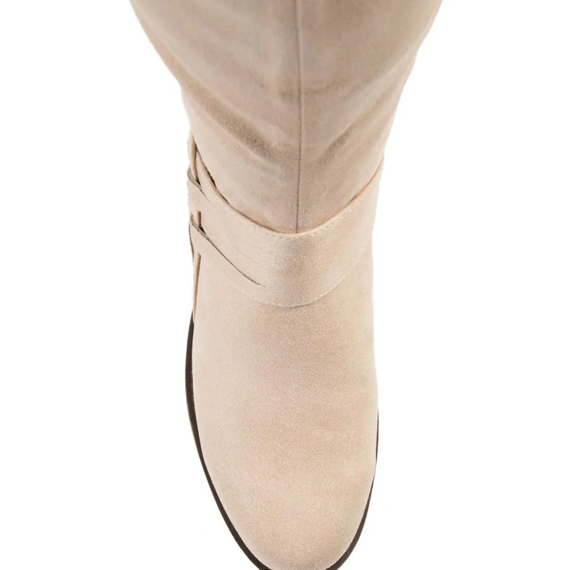 WCMEG Faux Leather Wide Calf Knee-High Boots