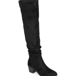 Wczivia Vegan Leather Extra Wide Calf Knee-High Boots