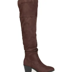 Wczivia Vegan Leather Extra Wide Calf Knee-High Boots