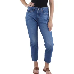Wedgie High Rise Medium Wash Tapered Leg Jeans