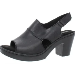 Wekiva Leather Peep Toe Heel Sandals