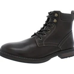 Westin Faux Leather Lace-Up Ankle Boots