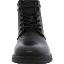 Westin Faux Leather Lace-Up Ankle Boots
