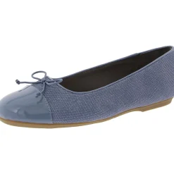 Wexley Bow Faux Leather Slip-On Ballet Flats