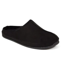 Wherever Faux Suede Knit Trim Mule Slippers