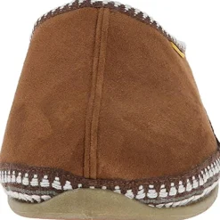 Wherever Faux Suede Knit Trim Mule Slippers