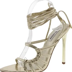 Whitney Metallic Faux Leather Ankle Strap