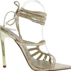 Whitney Metallic Faux Leather Ankle Strap
