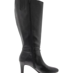 Wide Calf Faux Leather Knee-High Boots