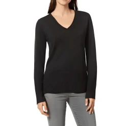 Wide Hem Slit V-Neck Sweater