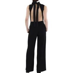 Wide Leg Mock Neck Jumpsuit