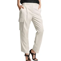 Wide-Leg Cargo Pocket Cotton Cargo Pants