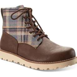 Wilder Faux Leather Lug Sole Combat & Lace-up Boots