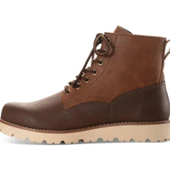 Wilder Faux Leather Lug Sole Combat & Lace-up Boots