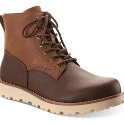 Wilder Faux Leather Lug Sole Combat & Lace-up Boots