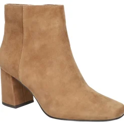 WILMA Suede Round Toe Ankle Boots