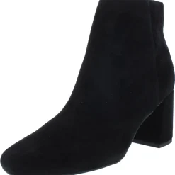 WILMA Suede Round Toe Ankle Boots