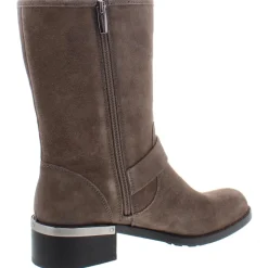 Windy Buckle Moto Mid-Calf Boots