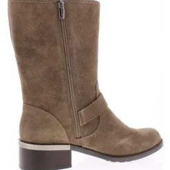 Windy Buckle Moto Mid-Calf Boots