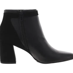Winnipeg Block Heel Faux Leather Ankle Boots