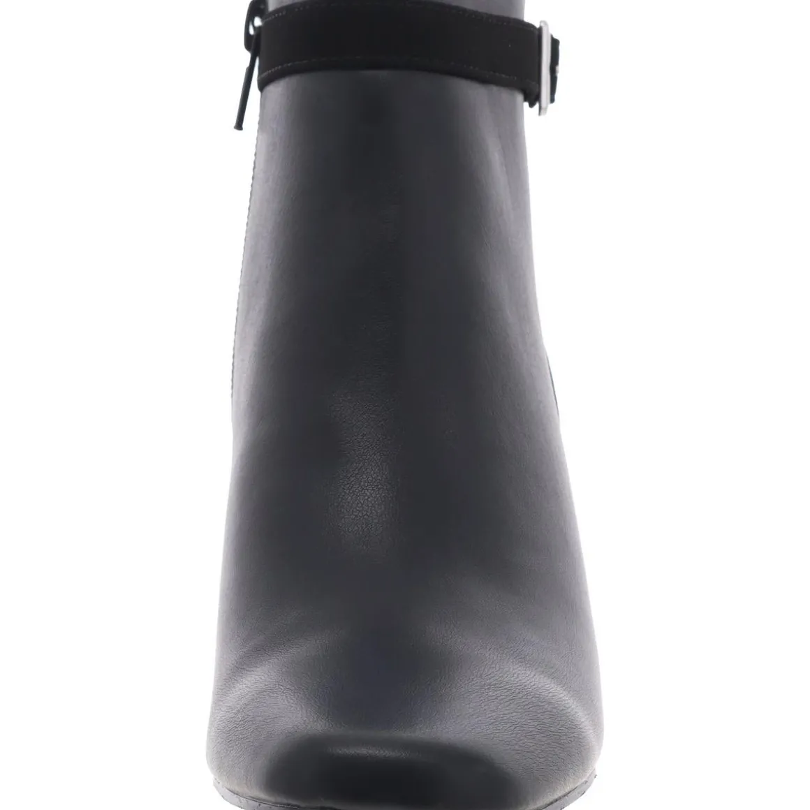 Winnipeg Block Heel Faux Leather Ankle Boots