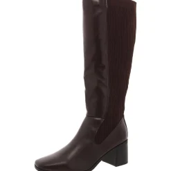 Winny Wide Calf Faux Leather Knee-High Boots