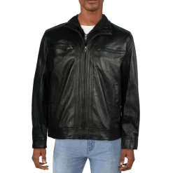 Winton Layered Leather Motorcycle Jacket
