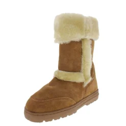 Witty Suede Fold-Over Mid-Calf Boots