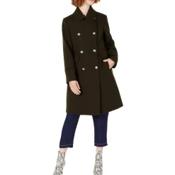 Wool Blend Double Breasted Wool Coat