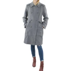 Wool Blend Double Breasted Wool Coat
