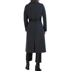 Wool Blend Maxi Wrap Coat