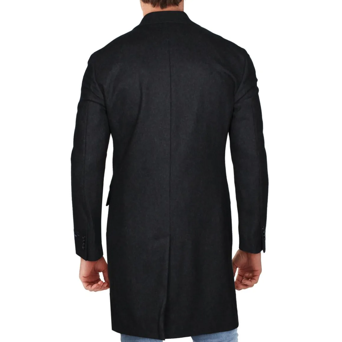 Wool Blend Midi Car Coat