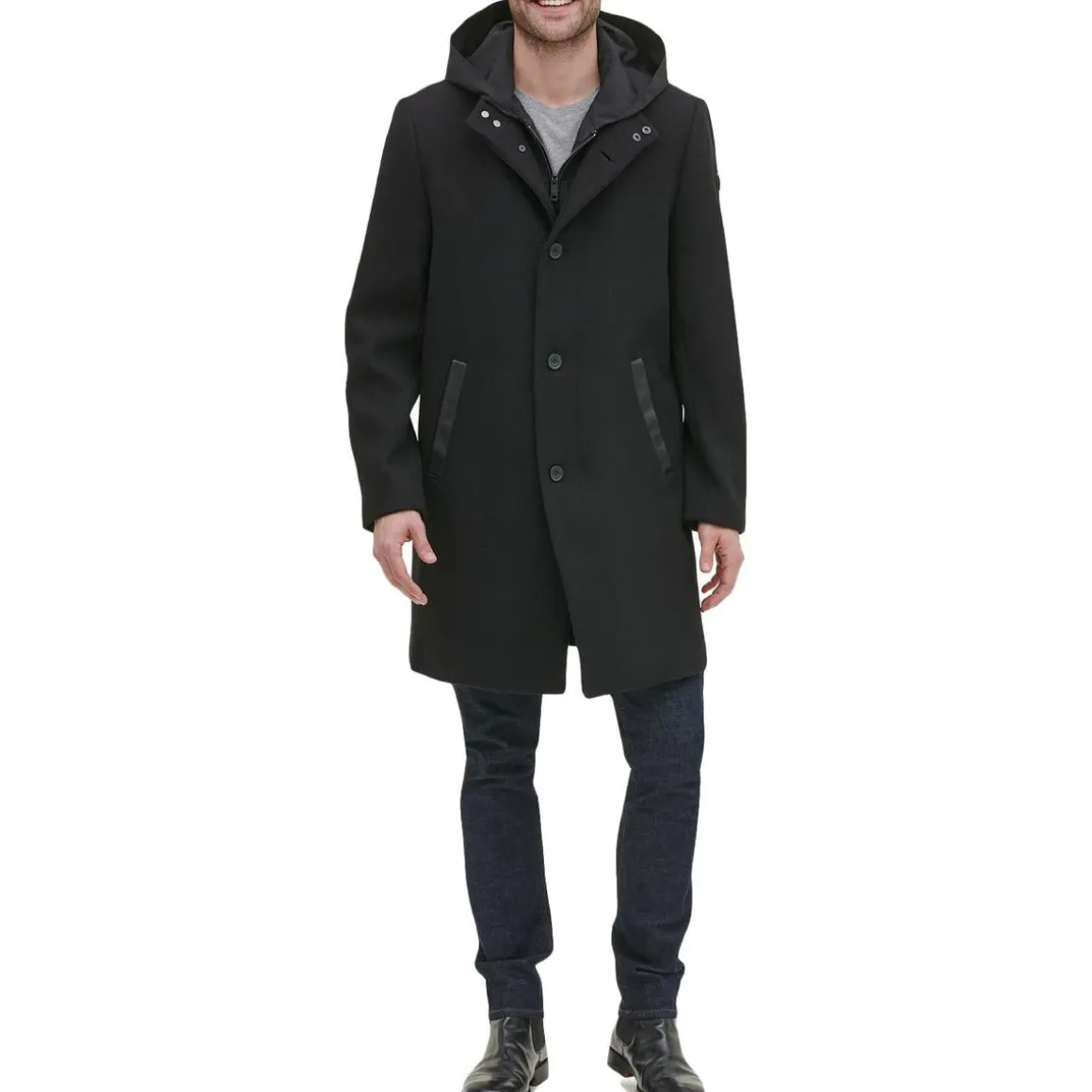 Wool Blend Midi Jacket