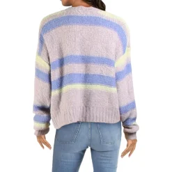 Wool Blend Scalloped Trim Cardigan Sweater