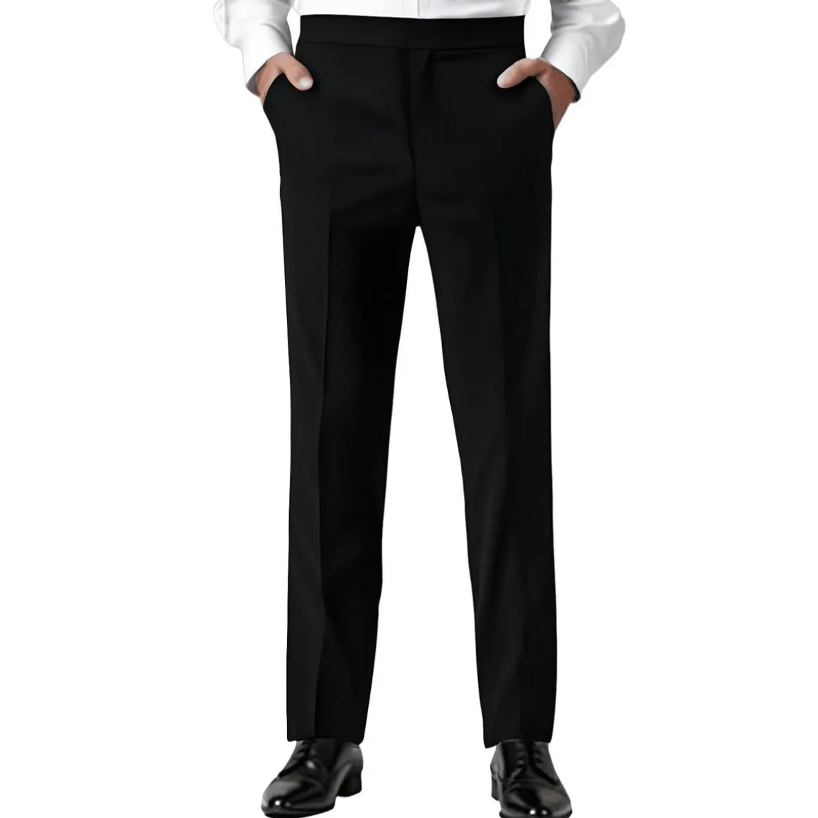 Wool Straight Leg Pants