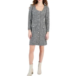 Woven Above Knee Sweaterdress