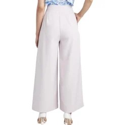 Woven Tie Waist Wide Leg Pants