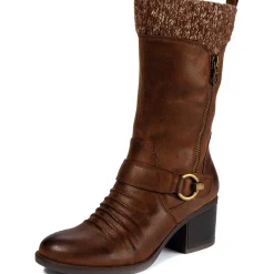 Wylla Casual Round Toe Mid-Calf Boots