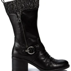 Wylla Casual Round Toe Mid-Calf Boots