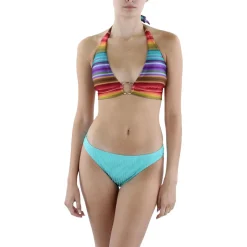 Yasmine Ribbed Polyester Swim Bottom Separates