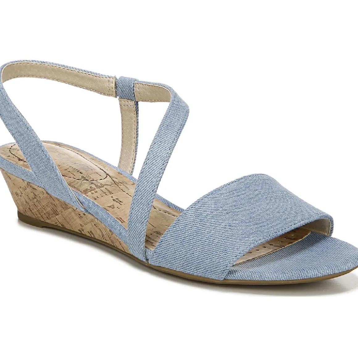 Yasmine Strappy Slip On Wedges