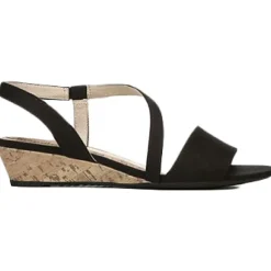 Yasmine Strappy Slip On Wedges