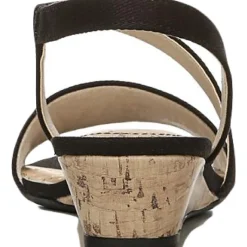 Yasmine Strappy Slip On Wedges