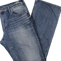 Zac Relaxed Fit Contrast Stitching Straight Leg Pants