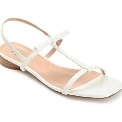 Zaidda Faux Leather Slip On Strappy Sandals